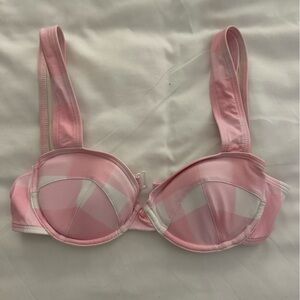 Solid & Striped Bikini Top - Pink Gingham - XS